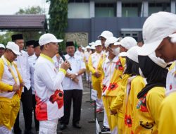 Gubernur Rohidin Berpesan Jaga Kekompakan ke Kontingen Popnas Bengkulu