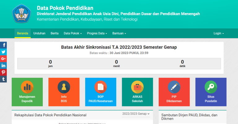 Laman situs dapodik
