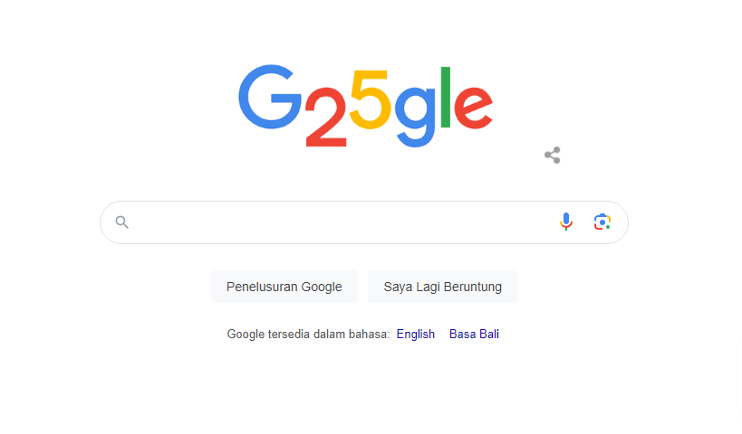 google 25 tahun