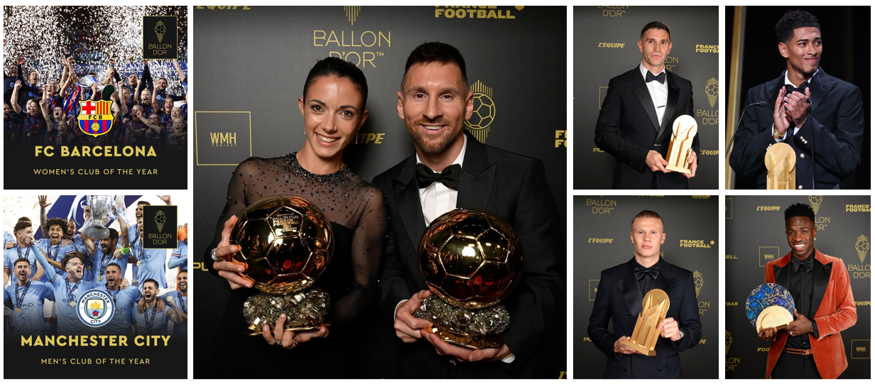 Para Pemenang Ballon D'or (Sumber : Instagram @ballondorofficial)