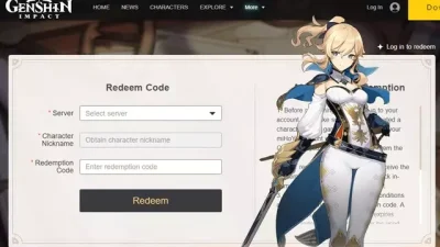 kode redeem Genshin Impact