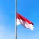 bendera merah putih setengah tiang