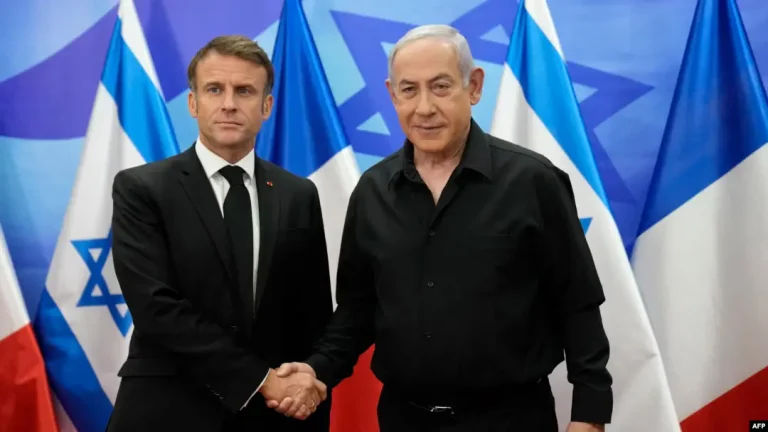 emmanuel macron netanyahu