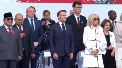prabowo subianto disamping macron bastile day 2025
