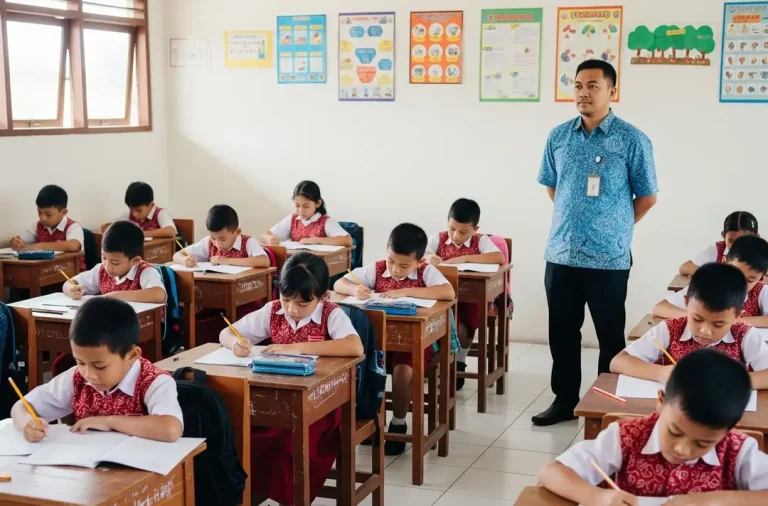 mengawas ujian