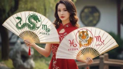 perempuan dan kipas shio