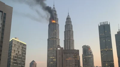 kebakaran menara petronas