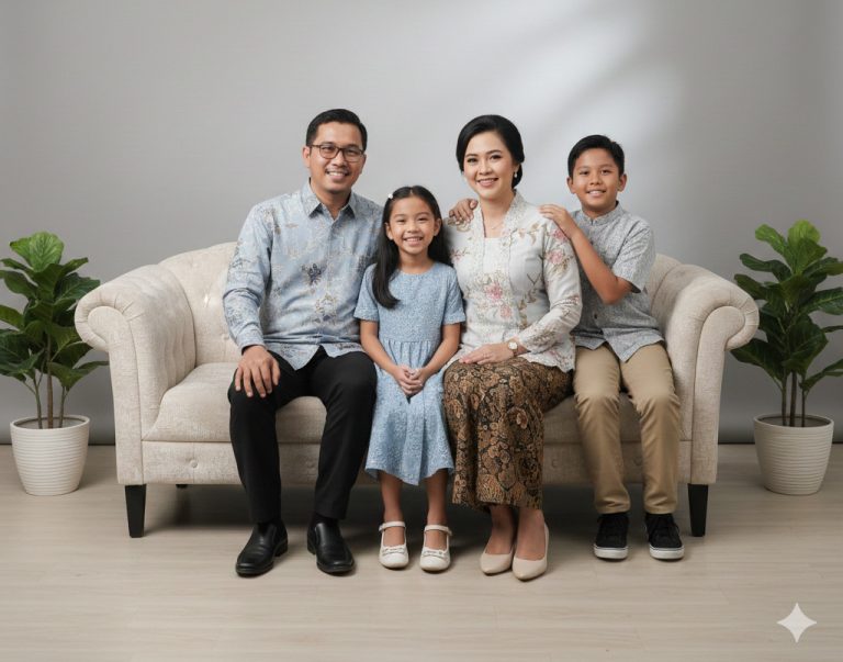 contoh foto keluarga gemini ai