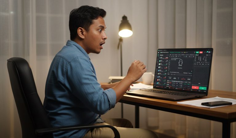 melihat chart sekuritas stockbit
