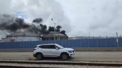 kilang minyak haifa terbakar