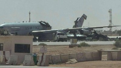 Foto Terbaru Tunjukkan Kerusakan Pesawat AWACS E-3 AS Usai Serangan Rudal Iran di Pangkalan Saudi
