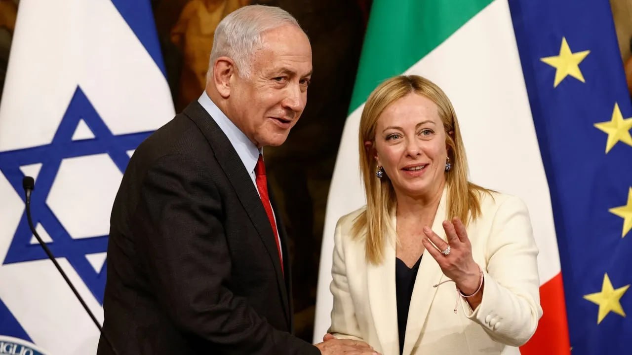giorgia meloni dan setanyahu