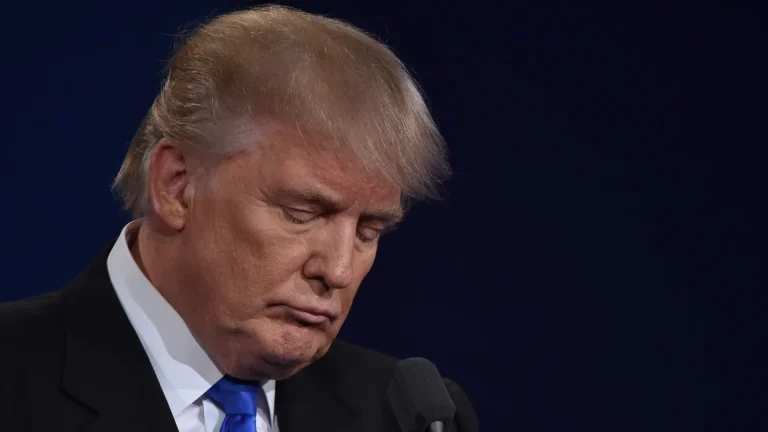 donald trump muka melas