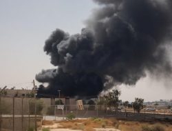 Pangkalan Tze’elim Israel Dilanda Kebakaran Besar, Usai Ledakan di Fasilitas Rudal Beit Shemesh