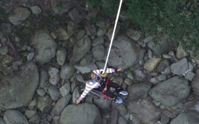 Wheelchair user completes historic bungee jump in Nepal