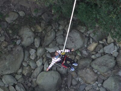 Wheelchair user completes historic bungee jump in Nepal