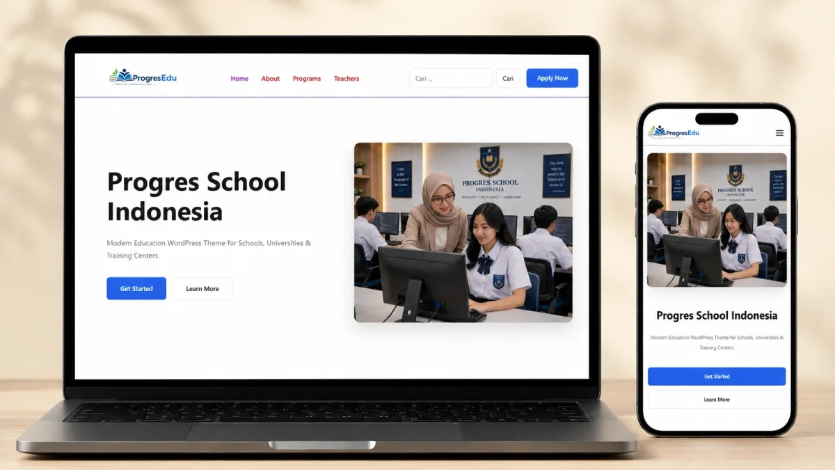 wordpress themes educational pendidikan