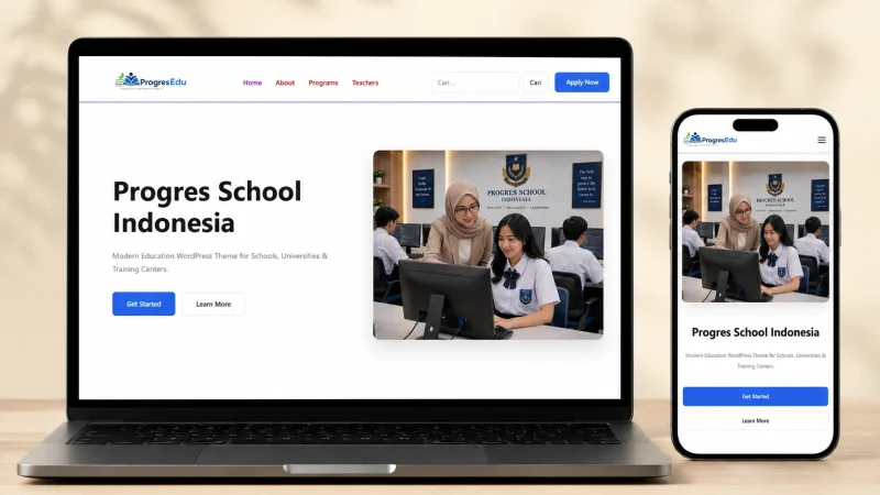 wordpress themes educational pendidikan