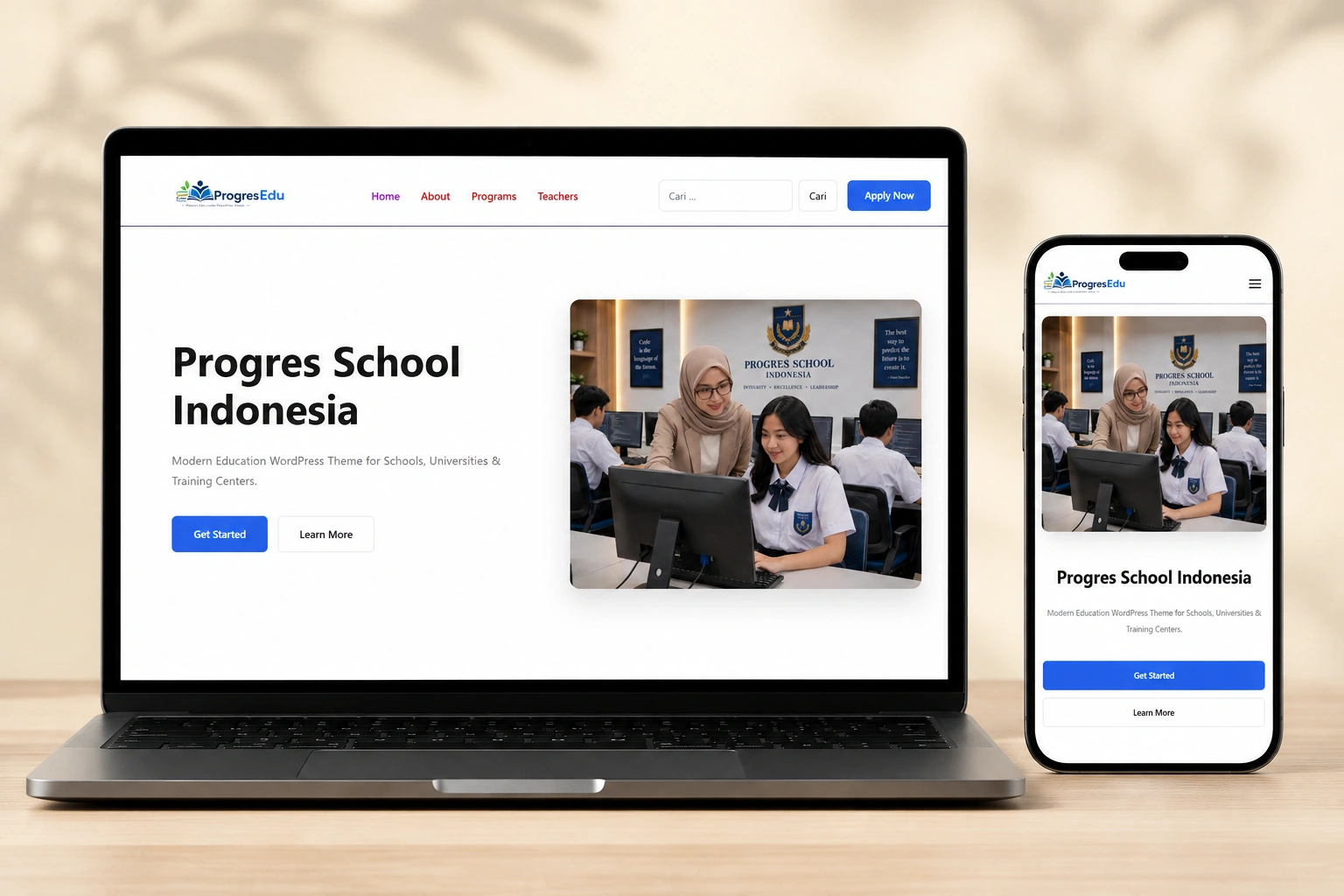 wordpress themes educational pendidikan