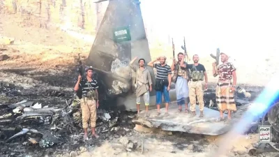 jet tempur saudi ditembak jatuh