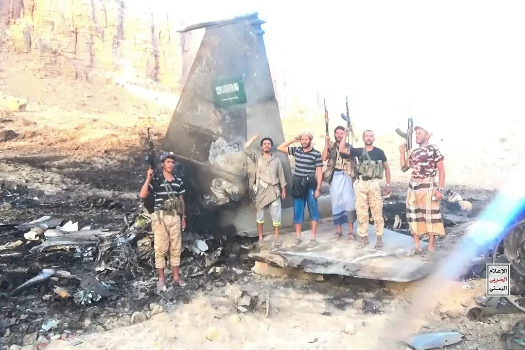 jet tempur saudi ditembak jatuh