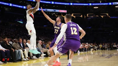 lakers vs trail blazer