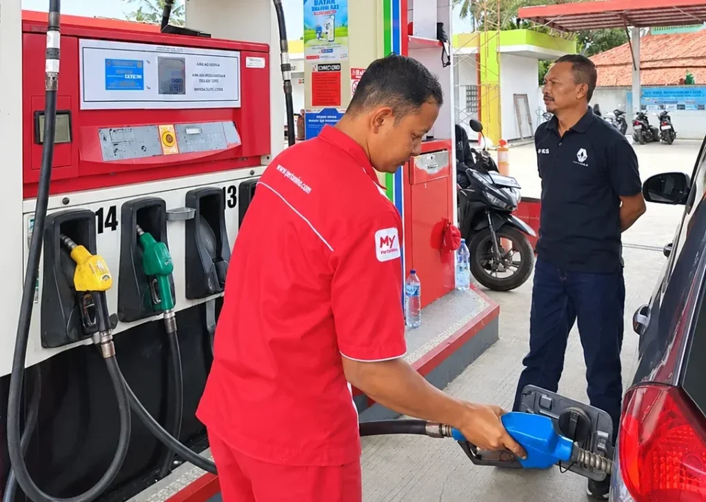 pengisian bbm di pangandaran