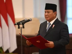 prabowo melantik menteri dan wamen atau pejabat setingkat
